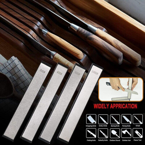 4pcs Diamond Sharpening Stones Knife Sharpener Whetstone Sharpening Stone Sets 1000# 600# 400# 240# 2