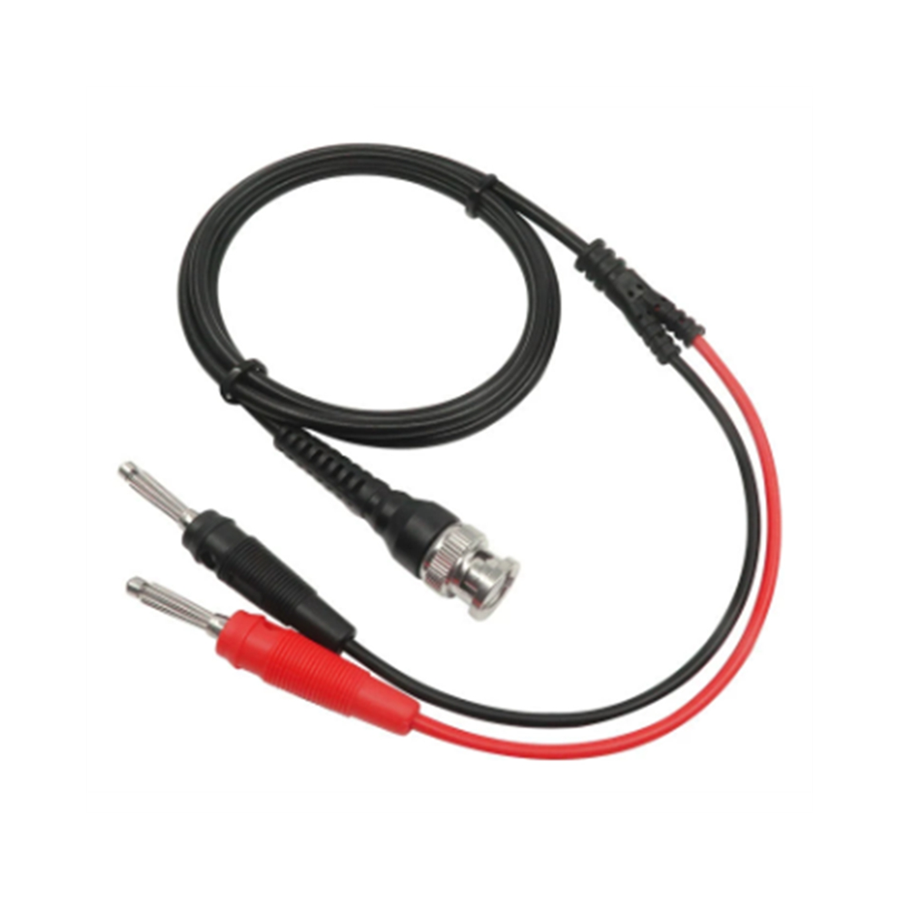 P1009 Bnc To Dual 4Mm Stackable Banana Plug Test Lead Probe Bnc Cable 4851529411626