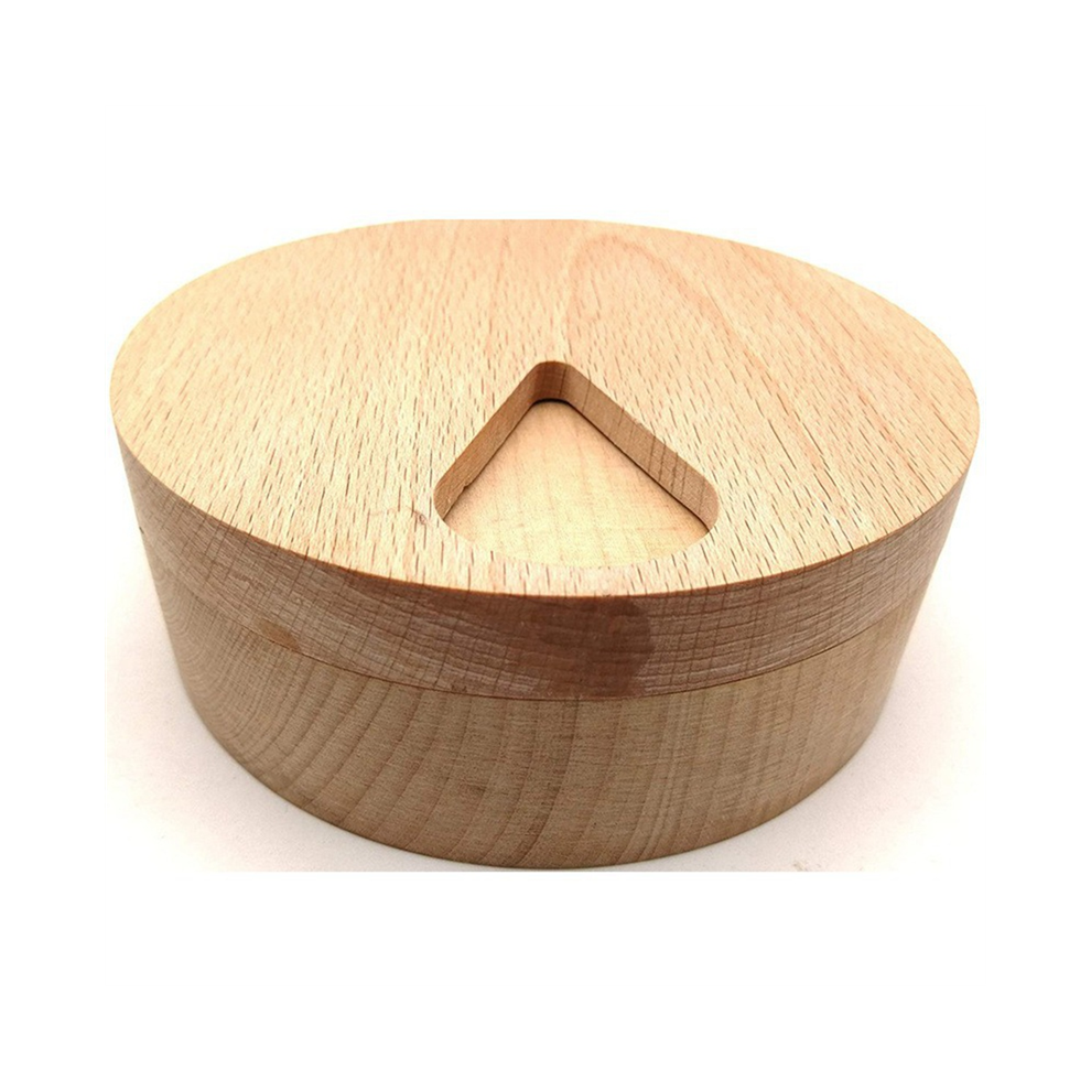 Weekly Wooden Pill Storage Box Solid Wood Pillbox Compartment