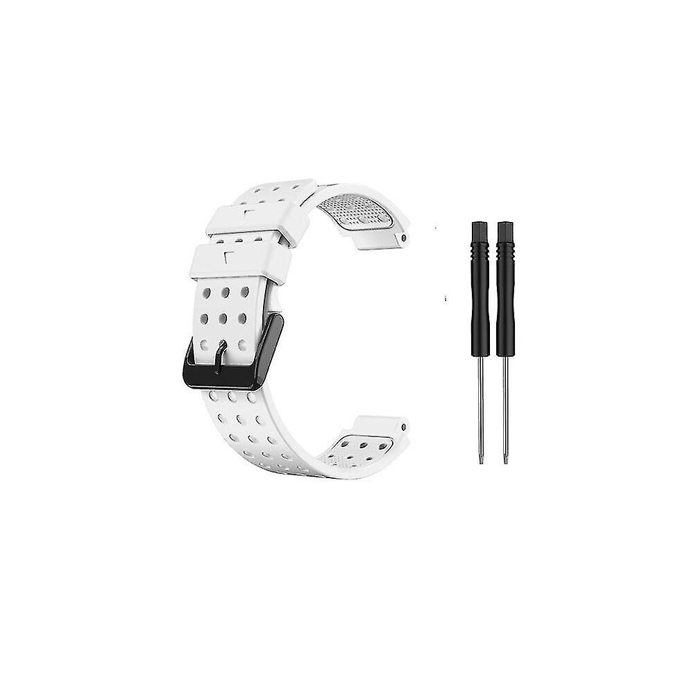 (White) Silicone Strap For Garmin Approach S20 Smart Watch White 9048217191778