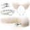 (White) 4pcs Metal Massager Fox Tail Role Play Cosplay 1
