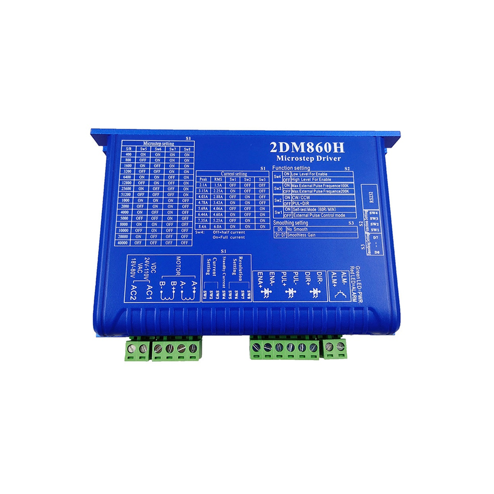 2Phase Digital Stepper Driver 2Dm860h 2.1A-8.4A 24-110Vdc 4851529408961