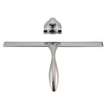 Extra Wide 30.5 cm Shower Squeegee Stainless Steel with Silicone Lip