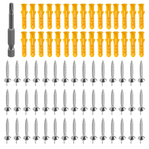 50PCS Seamless Nails Double-Headed Screw Solid Wood Baseboard Screws 2