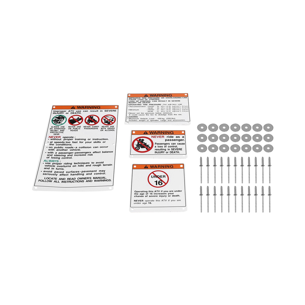For Warning Decals Stickers Backed Banshee 4851529415693