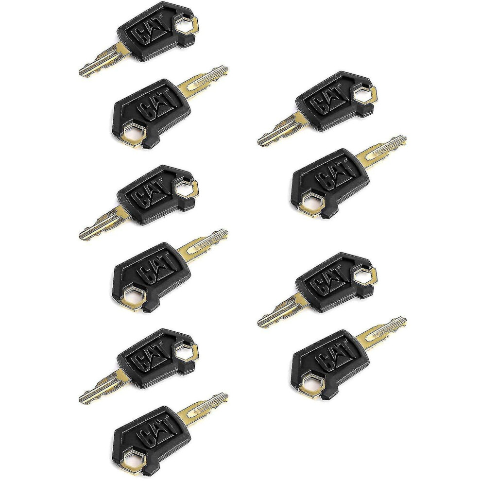 10 Pack 5P8500 Cat Keys, Ignition Keys For Caterpillar Heavy Equipment 9430790506344