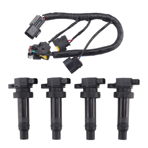 4Pcs 27301-2B010 Ignition Coil with Line for IX35 1