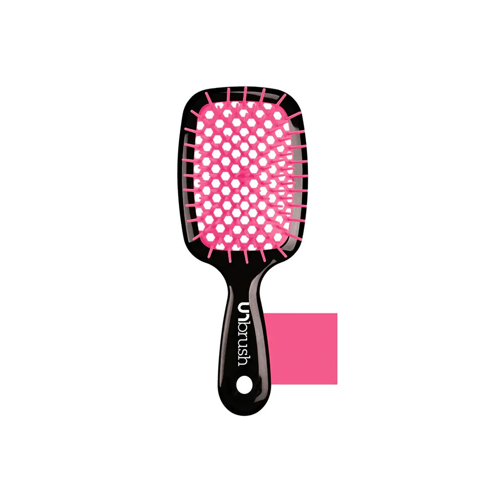 (Pink) Hair Comb Climb Ventilation Massage Hollowing Out Hairbrush Untangle Unknot Undo Brush