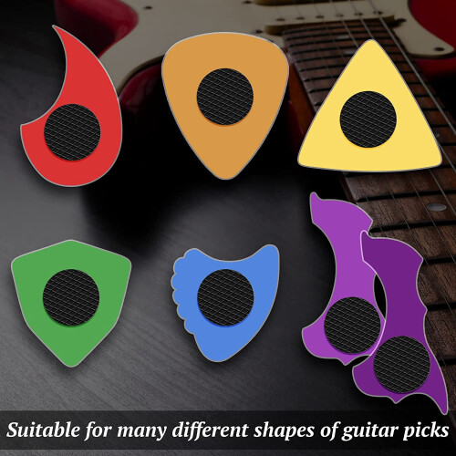 30-Pack Gitarrplockar Halkfria Grepp SjäLvhäFtande Gitarrplockar Grepp för Gitarrbas Ukulele Mandolin Banjo (Endast Grepp) 2