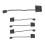 5Pcs IDE to 3 Pin Fan Power Cable PC Cooling Convertor Cable 3