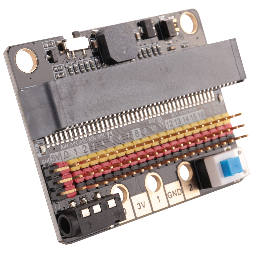 For Microbit Expansion Board Io Bit V2.0 Horizontal Adapter Plate Black 4851529419189