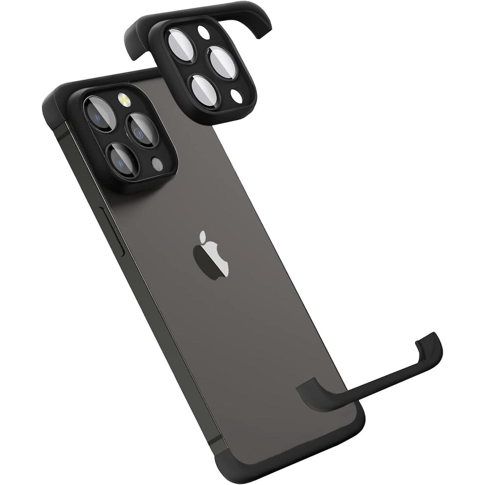 Frameless Case For Iphone 15 Slim Soft Tpu Shockproof Cover Minimalist Protective Bumper Phone Case With Camera Lens Protector 8238749118645