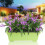 4 Packs 17 Inches Flower Window Box Plastic Vegetable Planters 2
