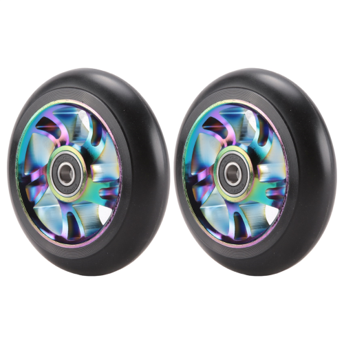 2 Pcs 100Mm Scooter Replacement Wheels with Bearing Stunt Scooter 1
