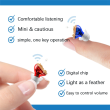 Small Inner Ear Invisible Hearing Aid Adjustable Wireless Mini Left
