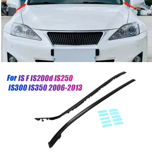 1Pair Windshield Pillar Molding with Clips Kit for IS250 06-13 1