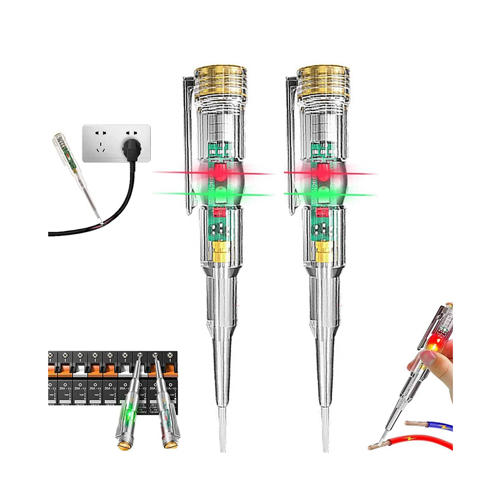 2Pcs 24-250V Electrician Circuit Tester Pen,Electrical Tester Pen 4851529433291