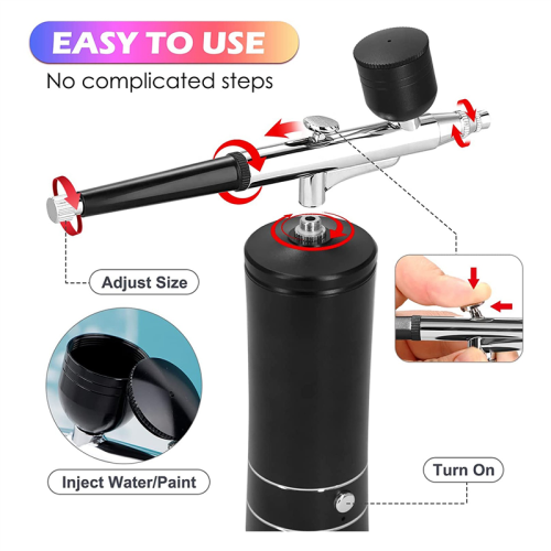 Kit with Compressor, Rechargeable with Nozzle 1