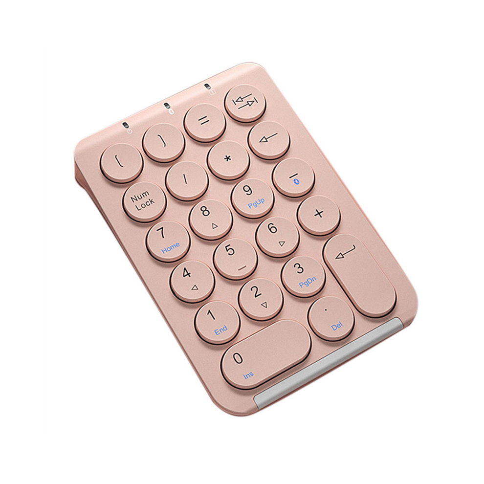Wireless Number Pad Bluetooth Numeric Keypad(Pink) Pink 4851529432331
