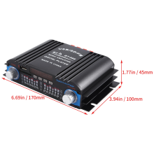 HiFi Sound Amplifier Audio Amplifier Bluetooth Karaoke Player Black