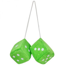 Dice Model Decoration Car Hanging Pendant Multicolor With Dots 1 Pair Rearview Mirrors Styling Plush Dices Home Decoration Cube