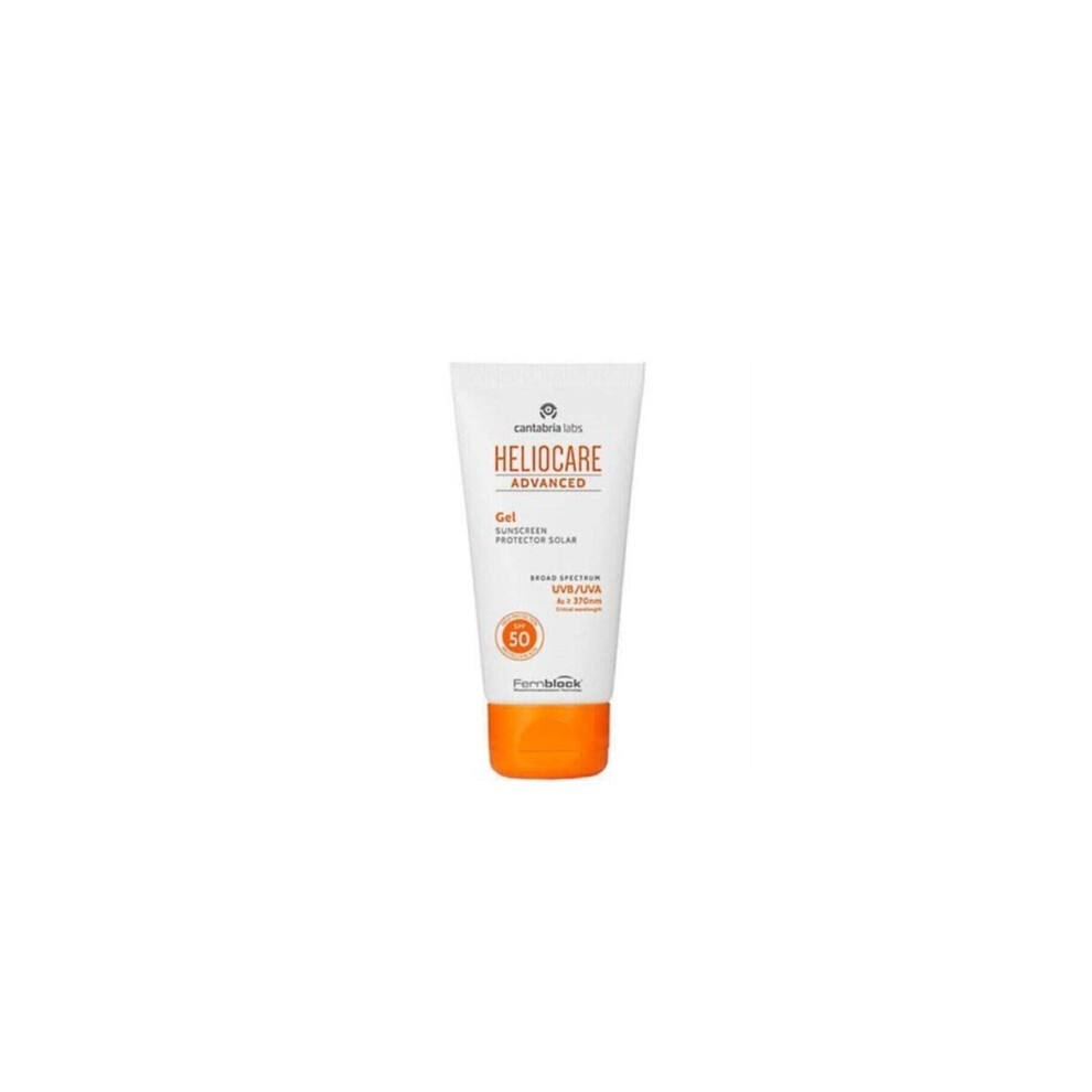 Heliocare Advanced Gel SPF 50 50ml / Lightweight Gel Sunscreen For Face / Daily UVA and UVB Anti-Ageing Sun Protection / Combination