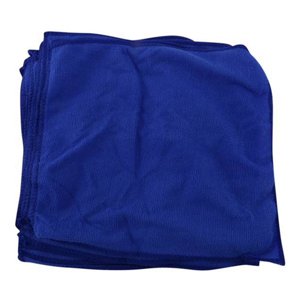 200Pcs Absorbent Microfiber Towel Car Care Home Kitchen Washing Clean Wash Cloth Towel Blue 4852494579175