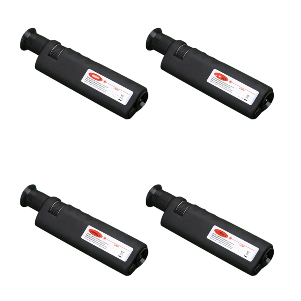 4Pcs 400X Magnification Optical Fiber Inspection Microscope With Sc Fc Lc St Mu E2000 Adapter For Fiber Cleaning 4852494571728