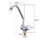 3X Foldable RV Faucet Rotating Single Handle Deck/Wall Mounted RV Kitchen Tap Copper Cold Water 4