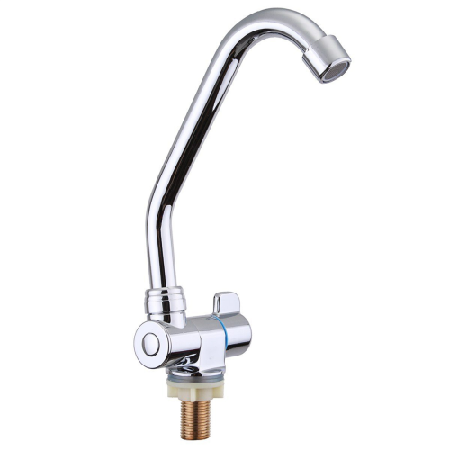 3X Foldable RV Faucet Rotating Single Handle Deck/Wall Mounted RV Kitchen Tap Copper Cold Water 1