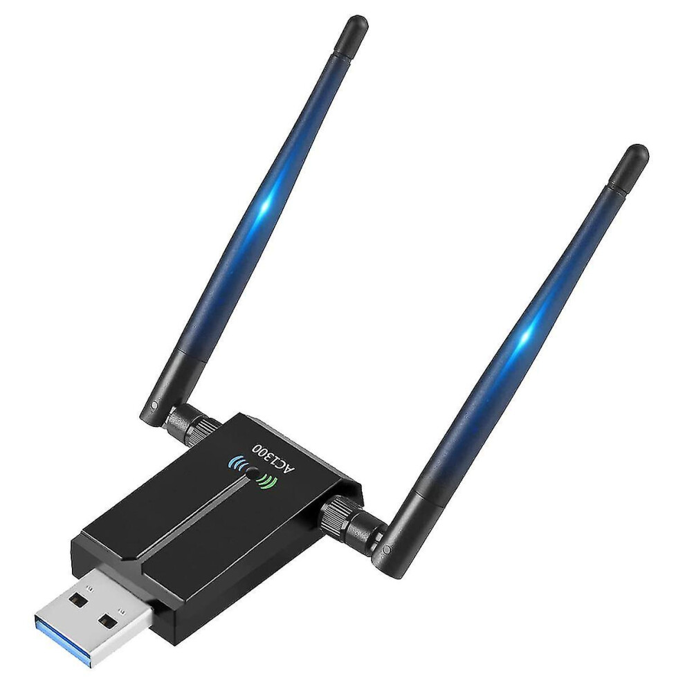 Long Range Usb Wifi Adapter For Pc Desktop Laptop - 1300Mbps Dual Band 2.4Ghz 5Ghz Wireless Adapter 8238749122543
