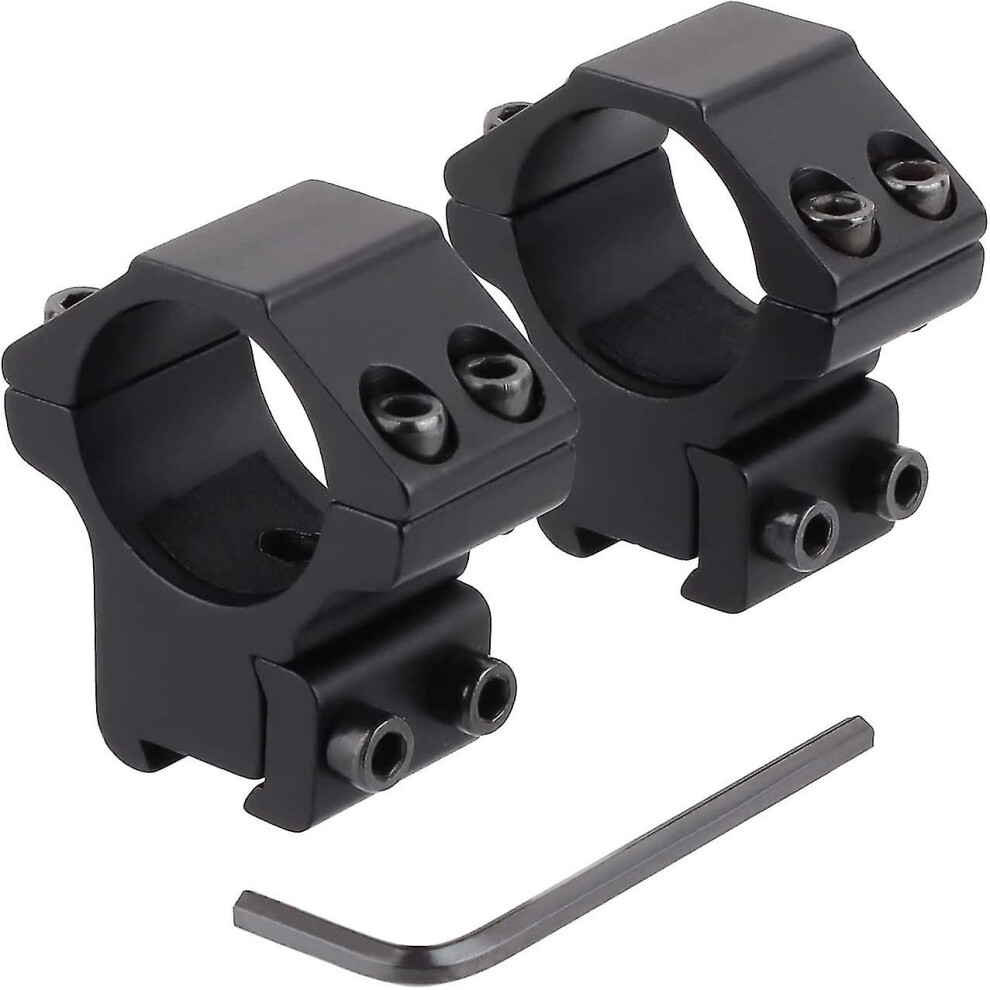 Low Profile Scope Rings - 25.4mm Adapter Mount Rings With 11mm Dovetial Rail
