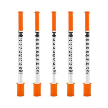 Insnlin Syringe With Needle 30g 1ml/cc 1/2-inch (13mm) Individually Sealed,pack Of 100