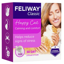 FELIWAY Classic 30 day starter kit. Diffuser and Refill. Comforts cats and helps solve helps solve behavioural issues and stress