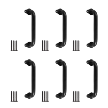 6pcs 10 Inch Metal Industrial Pipe Wall Handrail - Pipe Barn Door Pull Handle, Staircase Steps Handrail