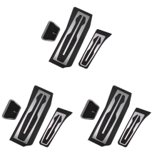 3X for BMW 5-Series G30 G31 2017 Stainless Steel Car Accelerator Pedal Brake Pedals Cover Rest Pedals