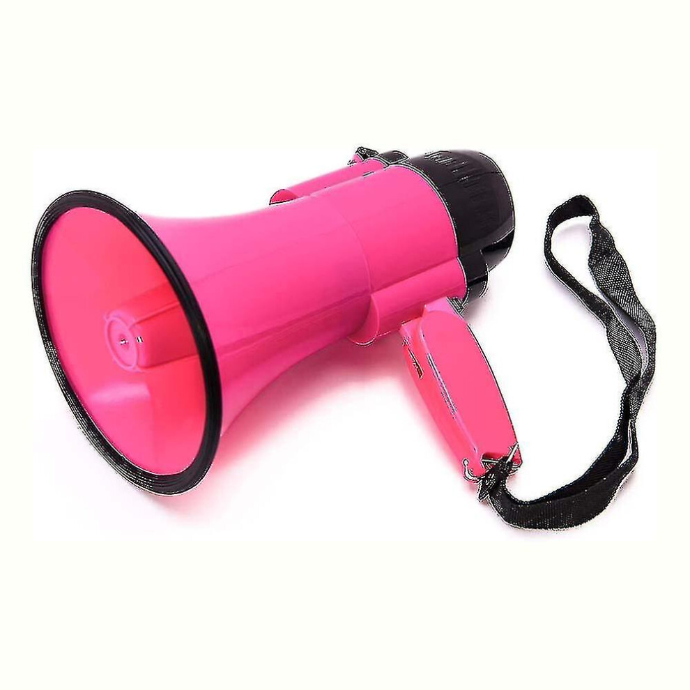 Portable Megaphone Bullhorn 20 Watt Power With Built-in Siren/alarm-adjustable Volume -strap Powerful And Lightweight-o