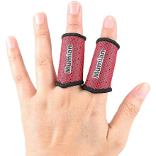 (Red, Small) Sports Elastic Finger Sleeves Support Thumb Brace Protector Breathable Elastic Finger Tape Compatible With Basketball, Tennis,baseball, Cycling, Volle