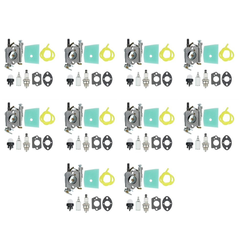 10X Carburetor Air Fiiter For Husqvarna 123 223 322 323 325 326 327 Zama C1q-El24 Trimmers Carb 503283401 Silver 4852494577737