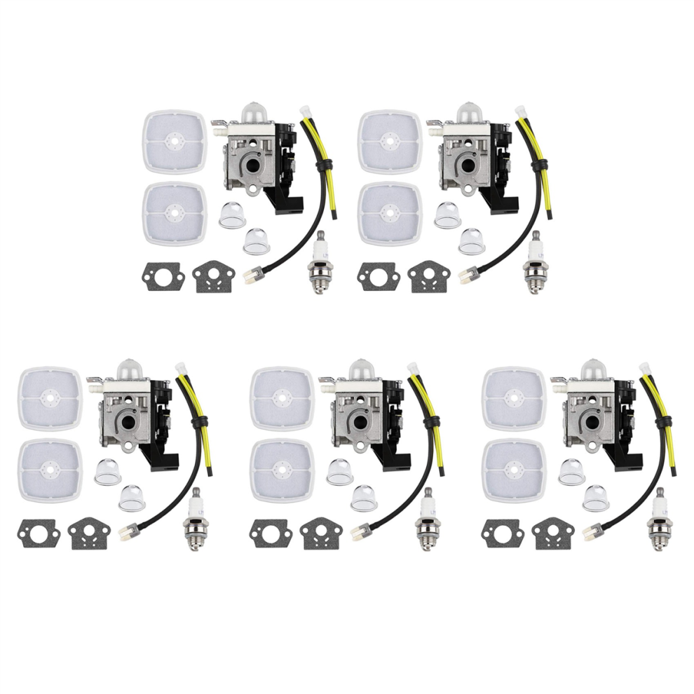 5X Srm225 Pas225 Carburetor Tune Up Kit For Echo Srm-225 Pas-225 A021001692 Weed-Eater String Trimmer Carburetor 4852494580911