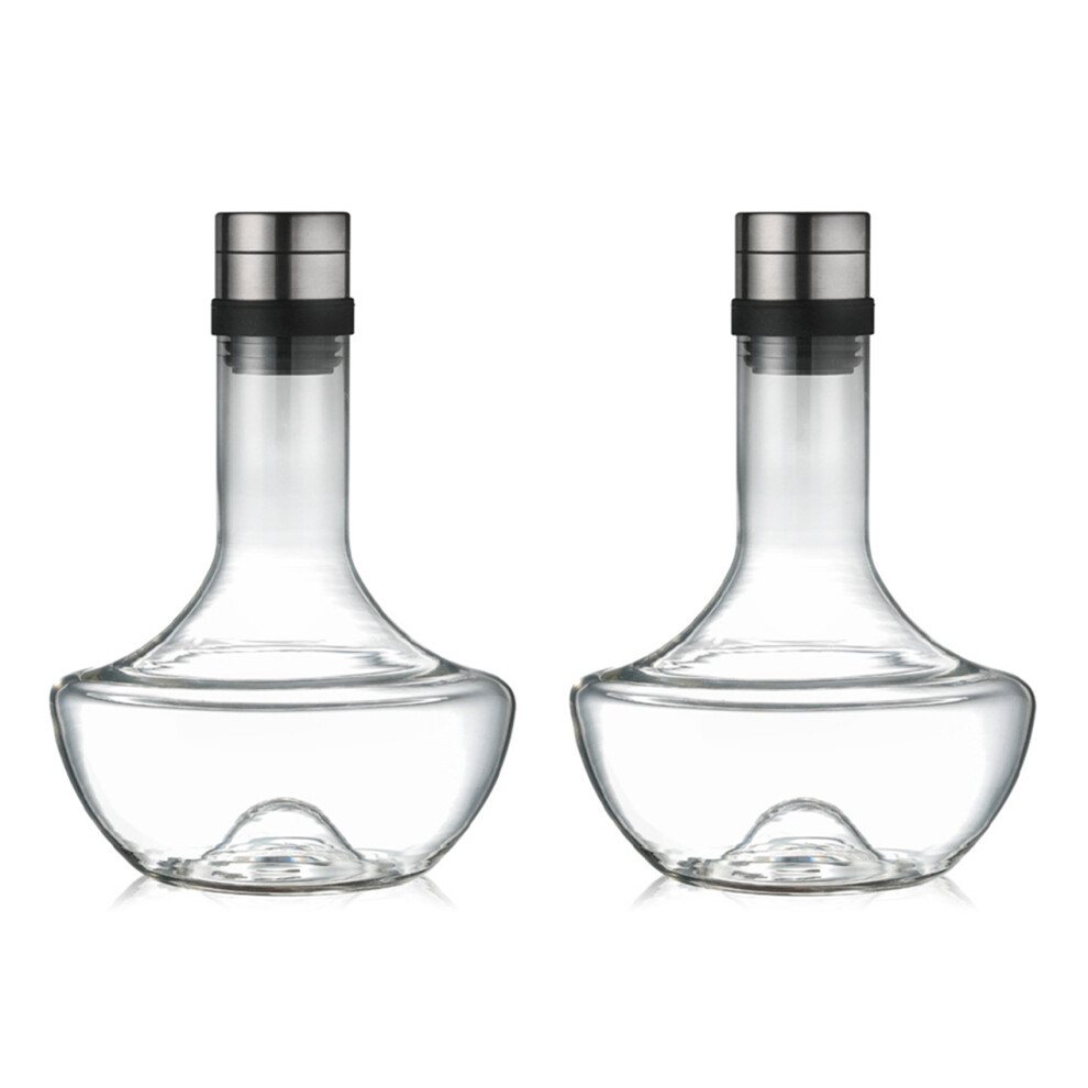 2X Wine Decanters,Dispenser for Red Wine/Brandy/Champagne,Champagne Decanter Bottle,Jug Pourer Aerator 