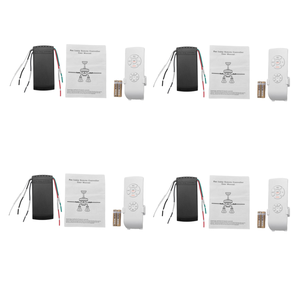 4X Universal Ceiling Fan & Remote Control Kit Timing Wireless Switches Light 4852494583103