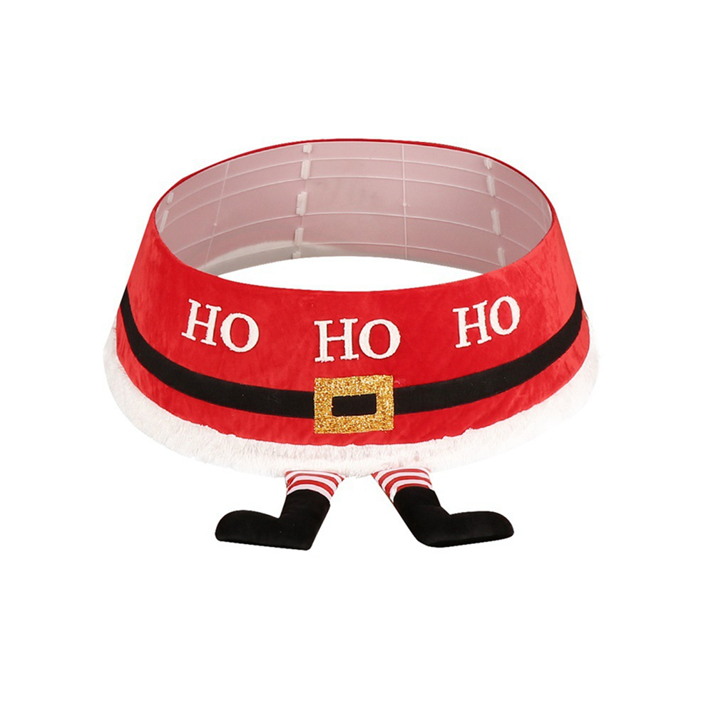 Christmas Tree Skirt Christmas Party Decoration Santa Feet Christmas Tree Base Apron-image-OPC-PDNX8NR-NEW