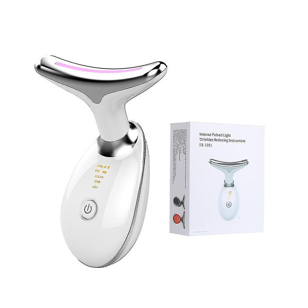 Neck Face Beauty Device Led Photon Therapy Skin Tighten Reduce Double Chin Anti Wrinkle Remove Lifting Massager Skin Care Tools