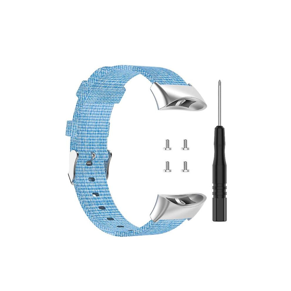 (Blue) Replacement Nylon Watch Band Wrist Strap For Garmin Forerunner 45 45S Swim 2 Blue 9048217218437