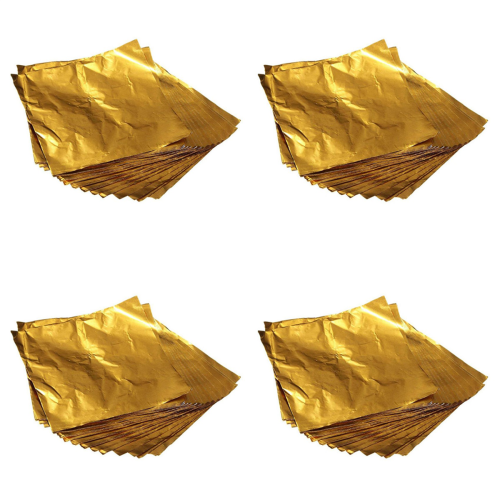 Jual 600 Pcs Square Golden Aluminium Foil,chocolate Candy Wrappers Di