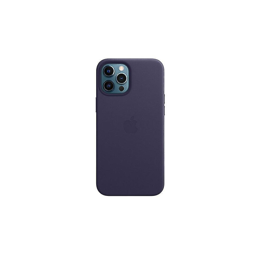 (Deep Violet) Leather Phone Case For Iphone 12 Pro Max Leather Case With Magsafe 9152336451702