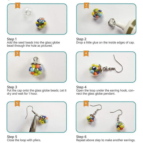Jewelry Making Kit Diy Handmade Bracelet Earrings 1