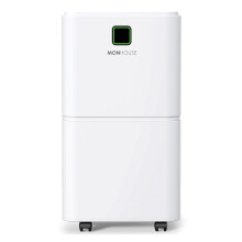 MONHOUSE 12L/Day Digital Dehumidifier - Sleep Mode, 24 HR Timer For Laundry Drying, Bedroom, Basement, Garage & Kitchen - Portable Electric Mould