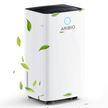 ARIBIO 12L/Day Dehumidifier with Digital Humidity Display & Control, Childlock, Laundry Dry, and Timer for Home/Basement/Office